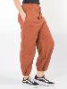 Pantalon bouffant ethnique orange rouille uni