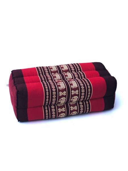 Zabuton - Coussin yoga et méditation rouge motif éléphant