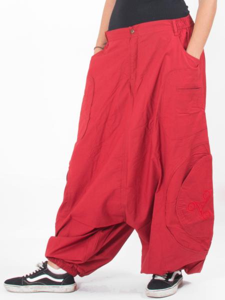 pantalon rouge ample