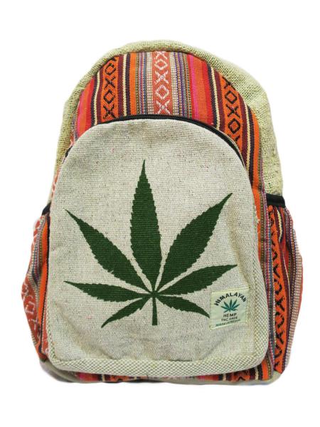 Sac à dos chanvre Himalayan - feuille de cannabis - petit sac