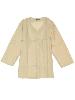 Chemise beige col croisé homme manche longue ethnique