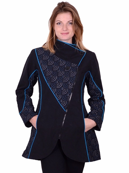 manteau femme imprime