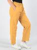 Pantalon droit ethnique chic jaune pour homme