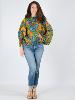 Pantalon sarouel 3 en 1 imprimé wax ethnique multicolore