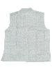 Gilet sans manche homme gris veston ethnique à col mao