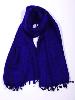 Grande écharpe unie violet électrique
