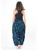Pantalon sarouel extensible noir à mandala homme femme