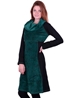 Robe verte en polaire taille empire