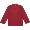 Chemise rouge ethnique à manches longues