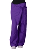Pantalon yoga thaï violet avec pochette de transport