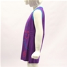 Robe courte violette avec animaux brodés