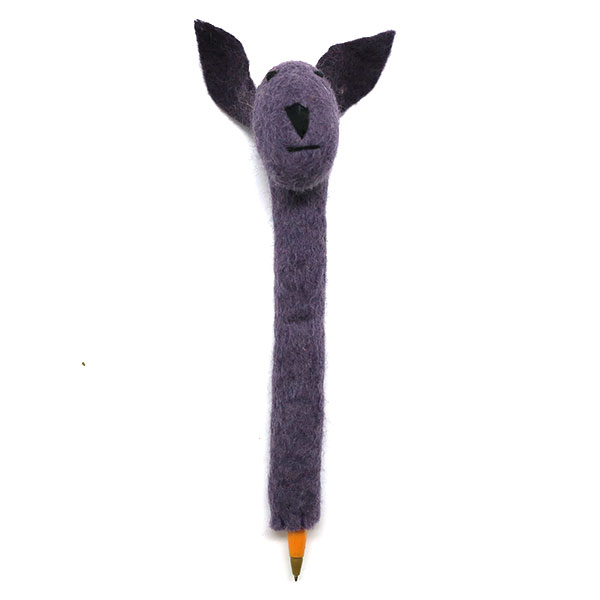 Cache-crayon lapin violet - accessoire ethnique