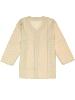 Chemise beige col croisé homme manche longue ethnique