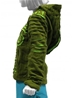 Gilet à capuche lutin vert griffure