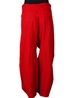 Pantalon yoga thaï rouge avec pochette de transport