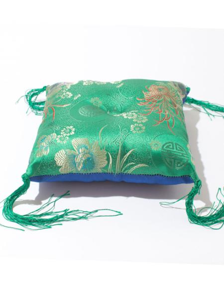 Tchokati - coussin taille medium vert pour bol chantant