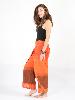 Pantalon bouffant portefeuille orange