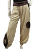 Pantalon ethnique bouffant beige