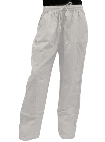 Pantalon blanc chic droit ethnique pour hommme