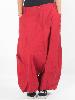 Pantalon sarouel ultra ample rouge uni à motif celtique