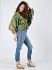 Pantalon sarouel 3 en 1 imprimé wax ethnique multicolore