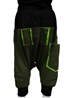 Pantalon sarouel jogging enfant kaki