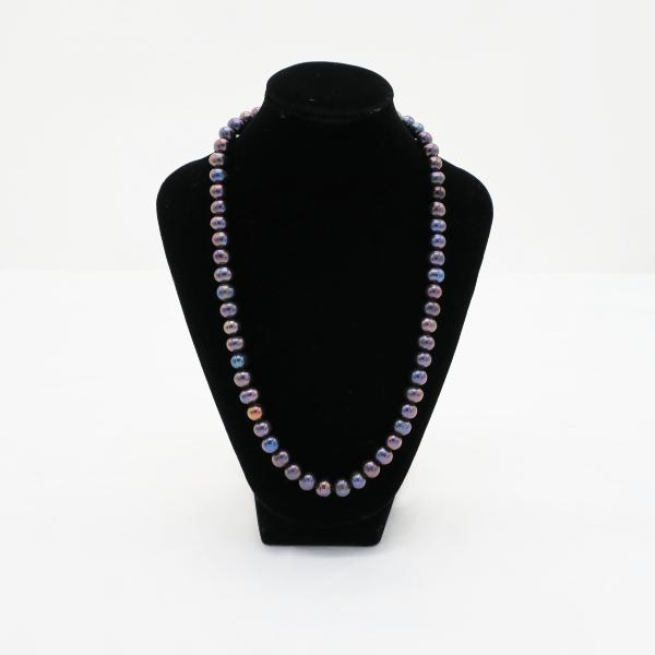 Collier shamanik perle violette