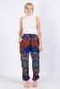 Pantalon bouffant multicolore à motif mandala coloré