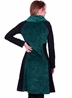 Robe verte en polaire taille empire