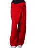 Pantalon yoga thaï rouge avec pochette de transport