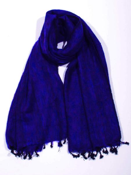 Grande écharpe unie violet électrique