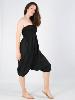 Pantalon sarouel tunique 3 en 1 fluide noir uni
