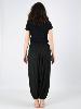 Pantalon sarouel tunique 3 en 1 fluide noir uni