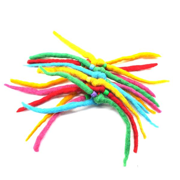 Élastique cheveux hérisson multicolore
