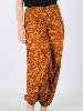 Pantalon sarouel 3 en 1 imprimé fleuri orange rouge