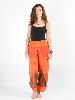 Pantalon bouffant portefeuille orange