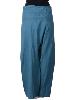 Pantalon thaï bleu pétrole avec pochette de transport