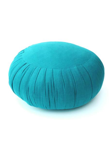 Zafu - Grand coussin yoga et méditation bleu turquoise