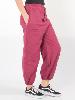 Pantalon bouffant ethnique bordeaux uni