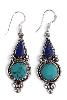Boucles d'oreilles traditionnelles népalaises ethniques