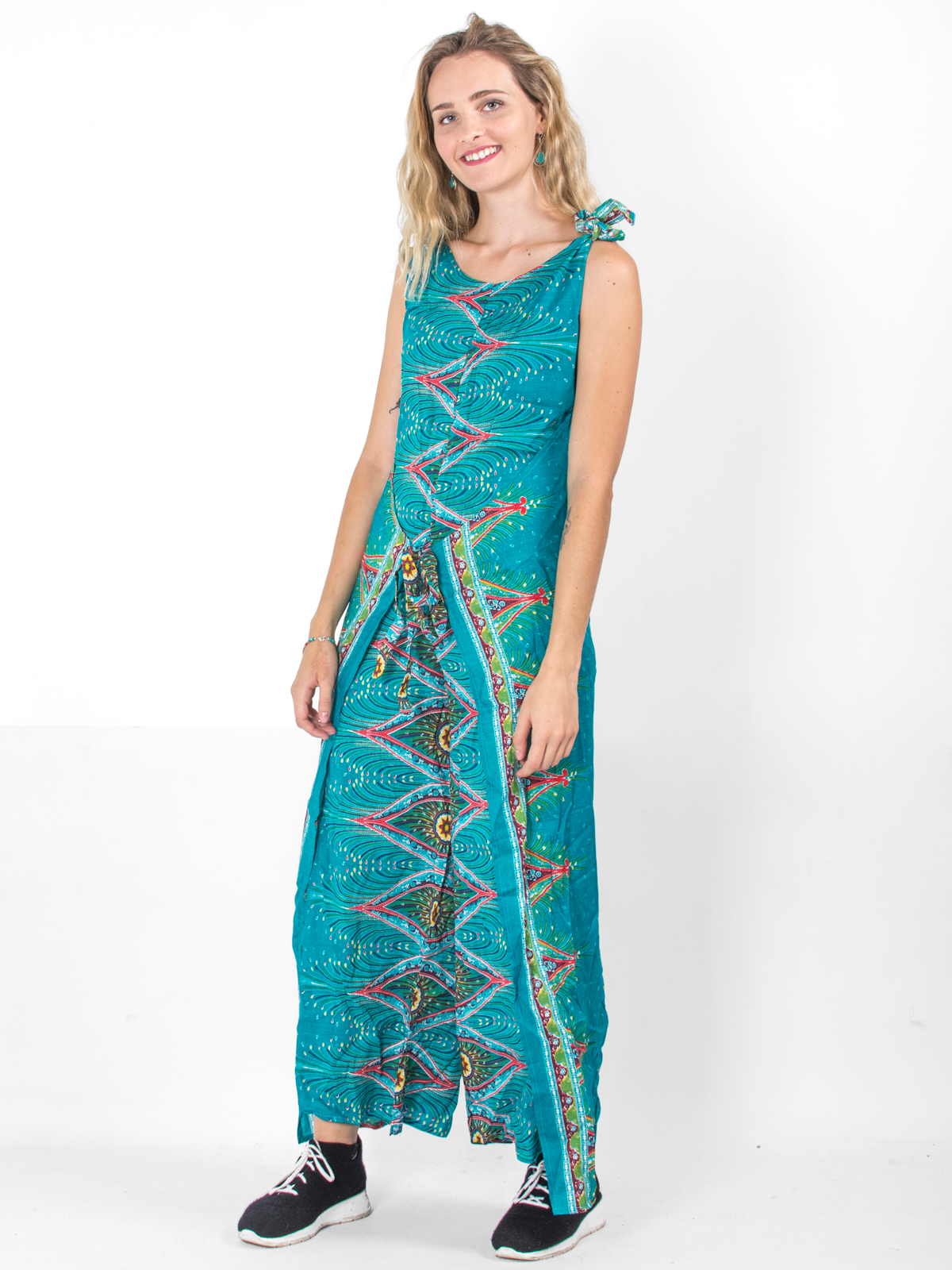 Combi turquoise à motif thaï style hippie chic