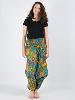 Pantalon sarouel 3 en 1 imprimé wax ethnique multicolore
