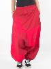 Pantalon sarouel bien ample patchwork rouge motif tribal