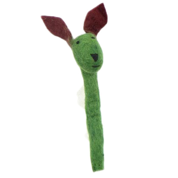 Cache-crayon lapin vert - accessoire ethnique