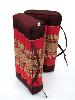 Zabuton - Tapis yoga méditation pliable bordeaux et rouge