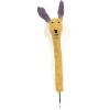 Cache-crayon lapin beige/jaune - accessoire ethnique