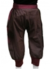 Pantalon bouffant enfant bordeaux marron