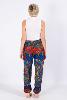 Pantalon bouffant multicolore à motif mandala coloré