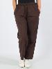 Pantalon droit ethnique chic marron pour homme