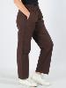 Pantalon droit ethnique chic marron pour homme